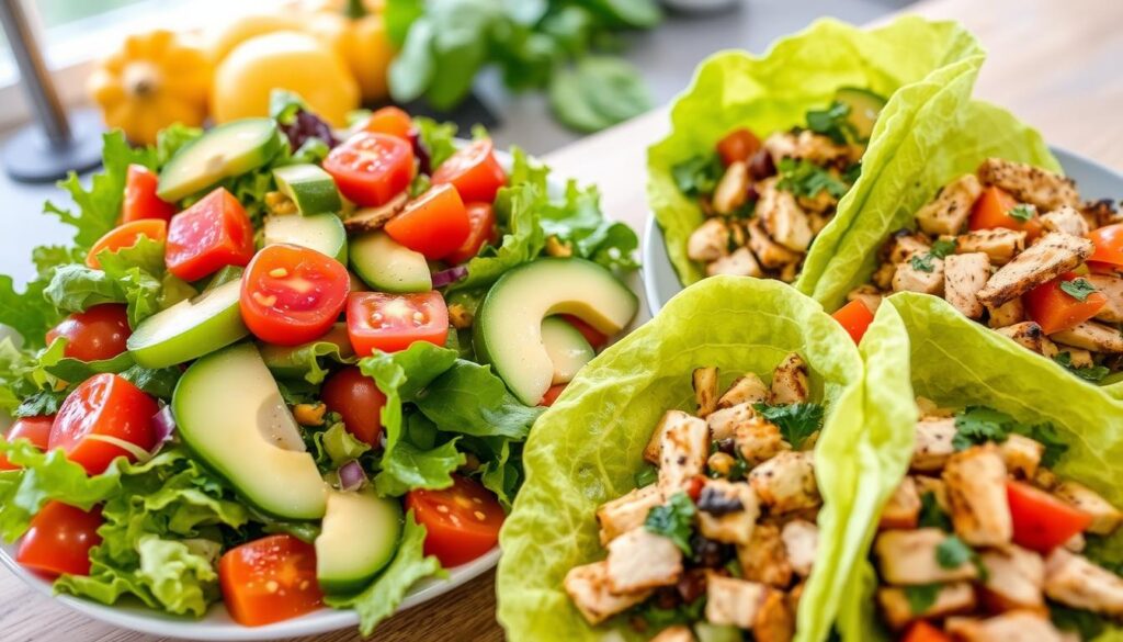 Gluten-Free Salad and Lettuce Wraps