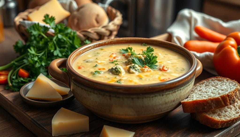 Broccoli Cheddar Soup Serving Suggestions