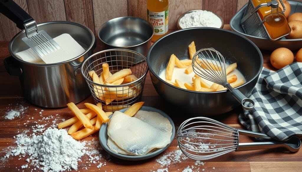 Fish and Chips Cooking Tools