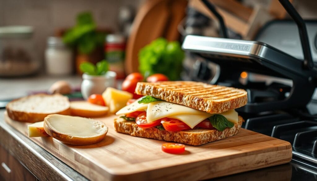 Grilled Panini Preparation