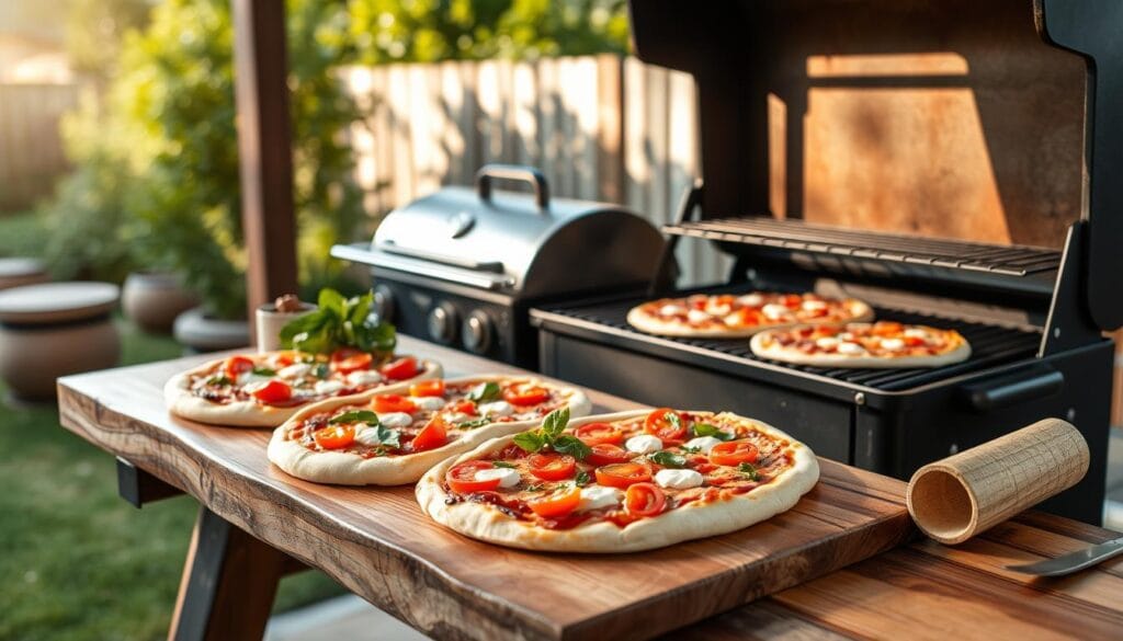 Grilled Pizza Outdoor Cooking