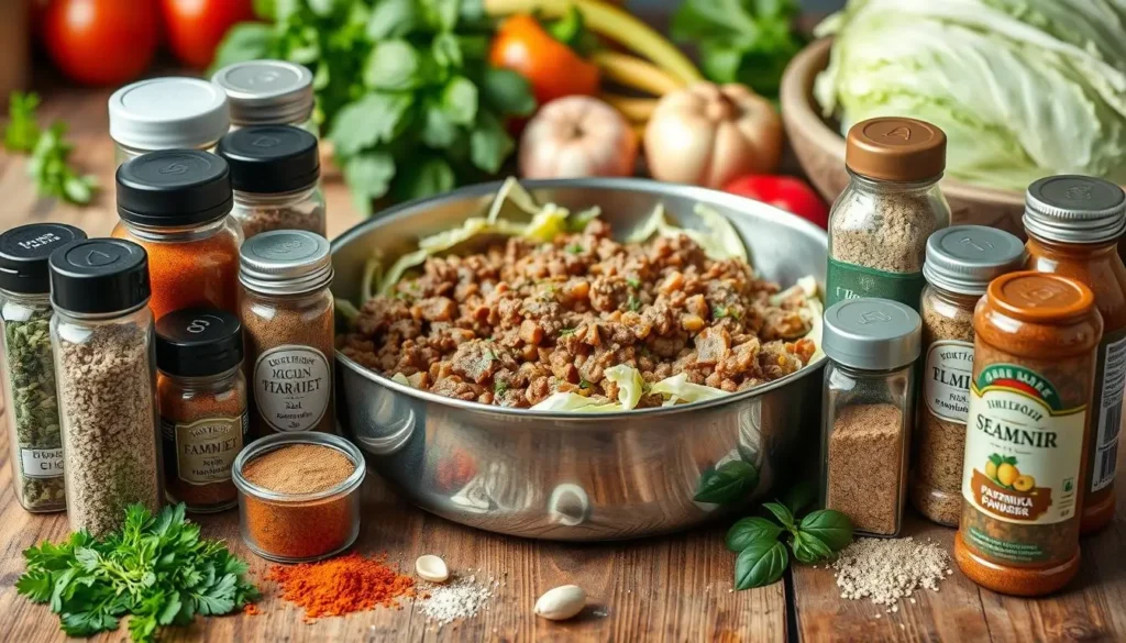 Ground Beef and Cabbage Seasoning Varieties