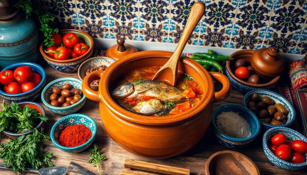 Moroccan fish stew
