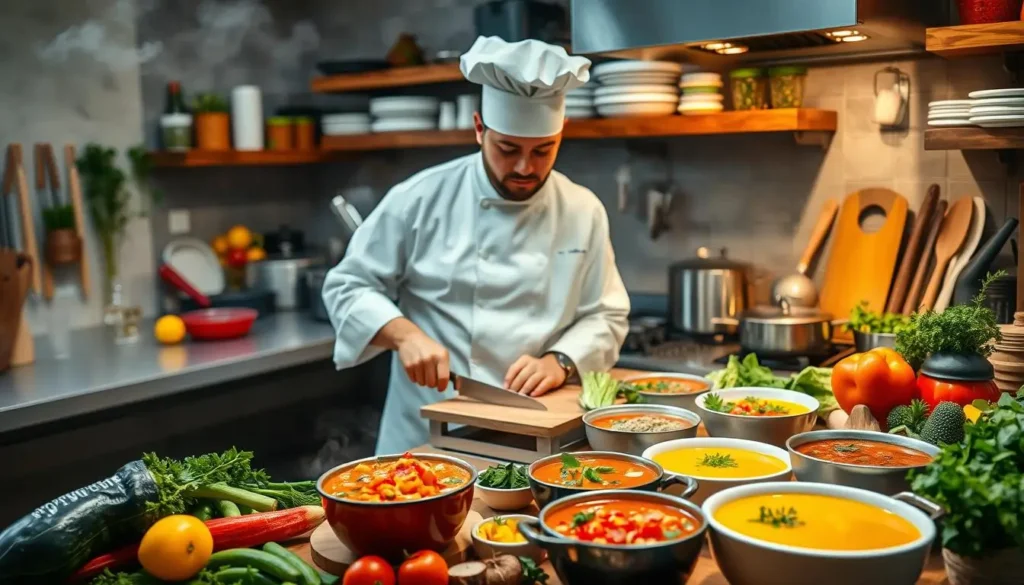 Professional Chef Soup Preparation Techniques