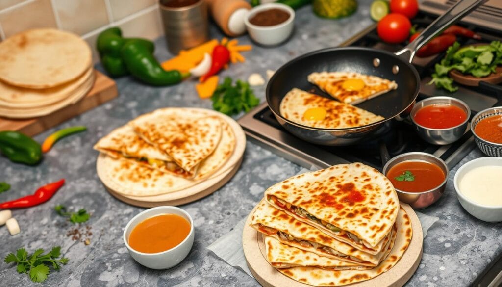 Quesadilla Cooking Techniques