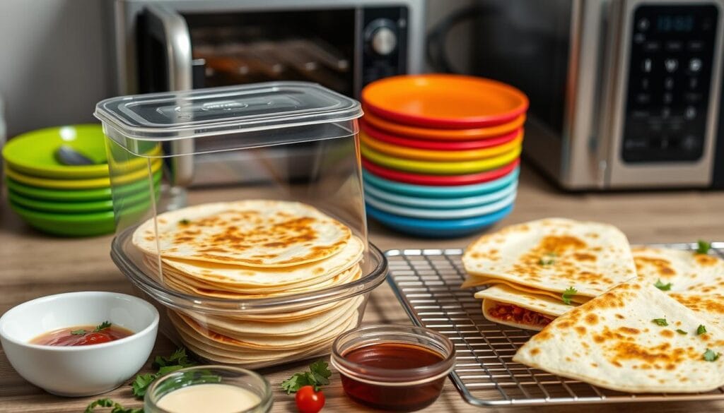 Quesadillas Storage and Reheating Tips