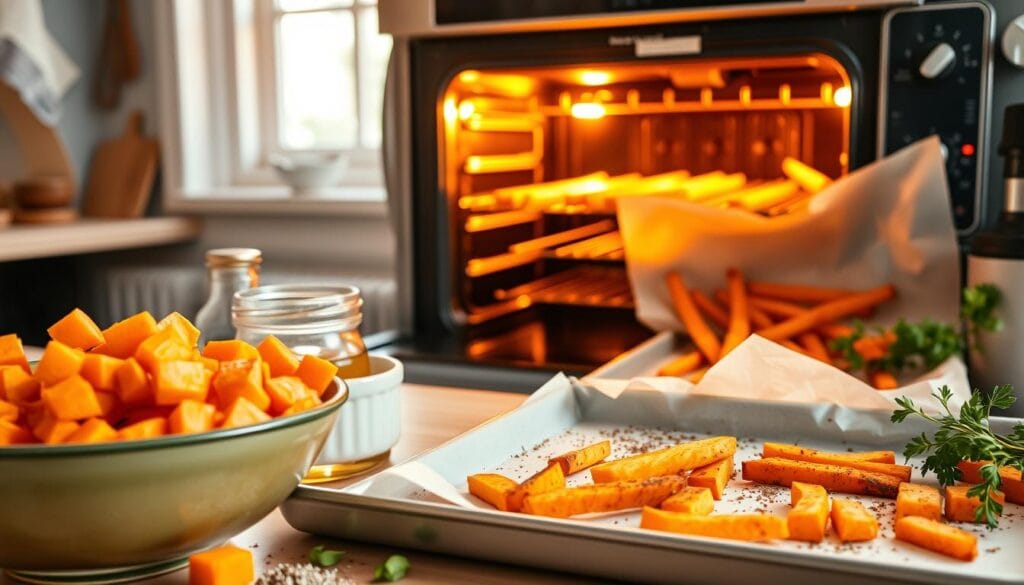 Sweet Potato Fries Baking Techniques