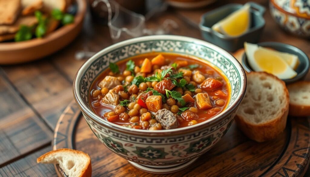 Traditional Moroccan Harira Soup