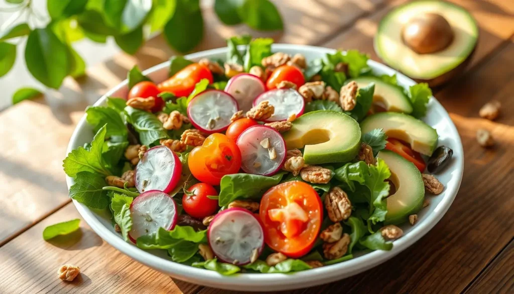 Seasonal Breakfast Salad Ingredients