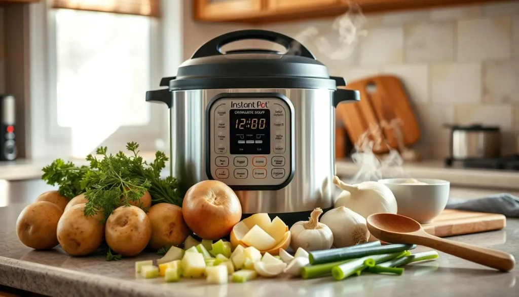 Instant Pot Potato Soup Preparation