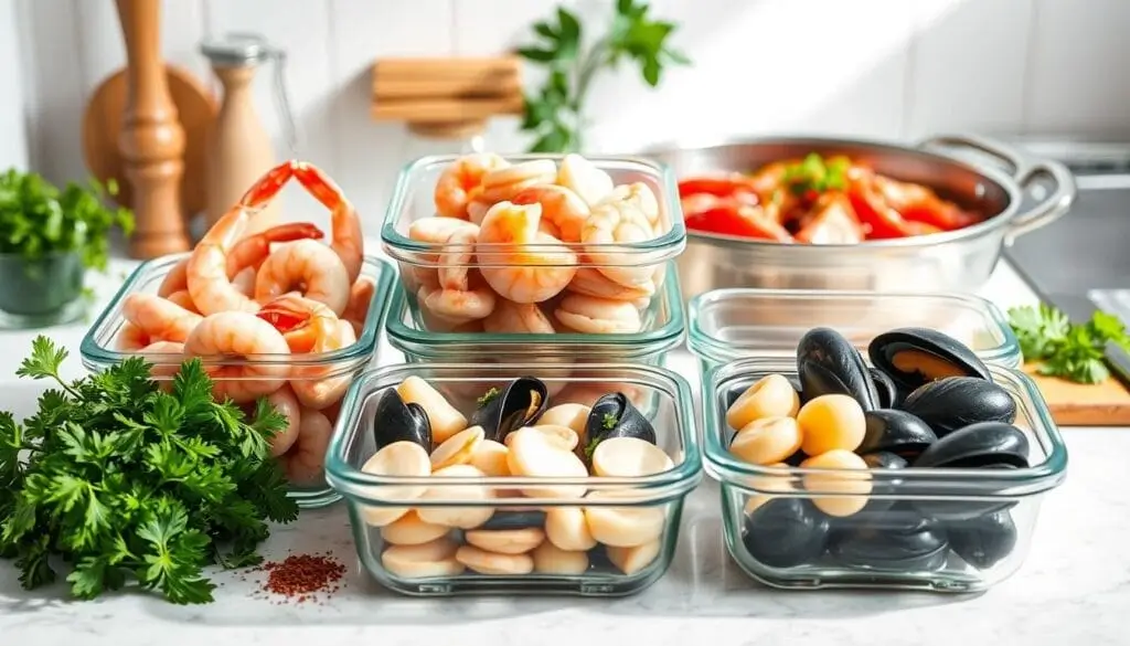 seafood mix recipe storage