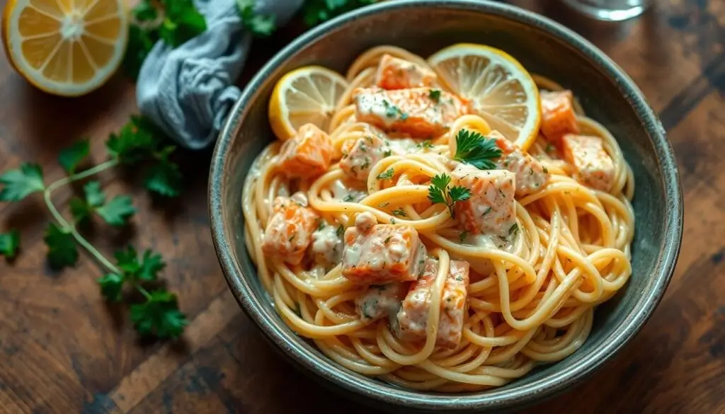 creamy salmon pasta