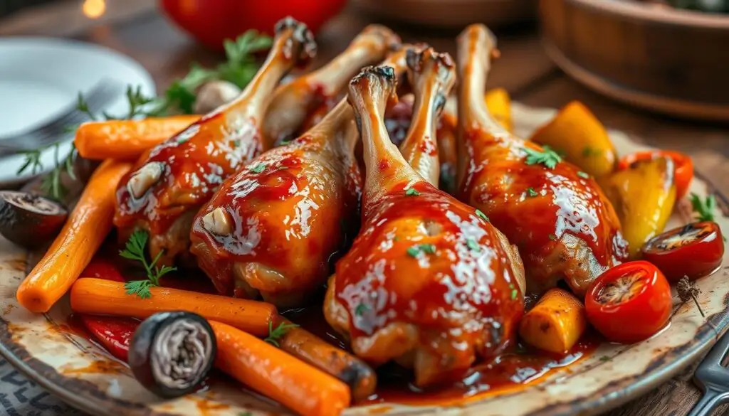 Tender, slow-cooked turkey necks in a rich, flavorful gravy, served in a bowl.